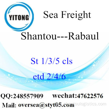 Shantou Puerto LCL Consolidación A Rabaul
